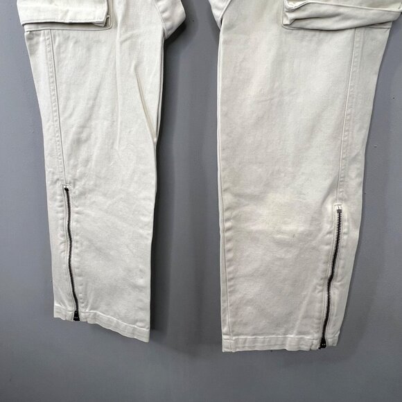Urban Outfitters Standard Cloth Baggy Loose Cargo Jeans S Strappy Skater Utility - Picture 3 of 9